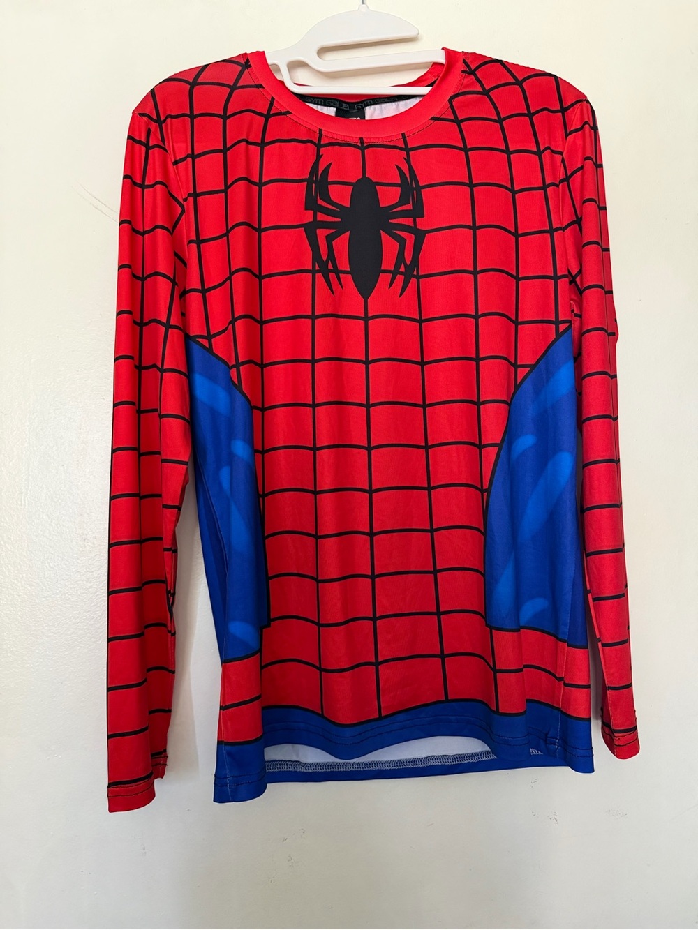 Gym Gala Spider-Man Long Sleeve Athletic Shirt Size Medium